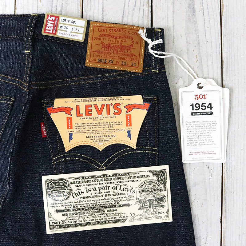 LEVI'S VINTAGE CLOTHING : 1954 501 JEANS (Rigid)