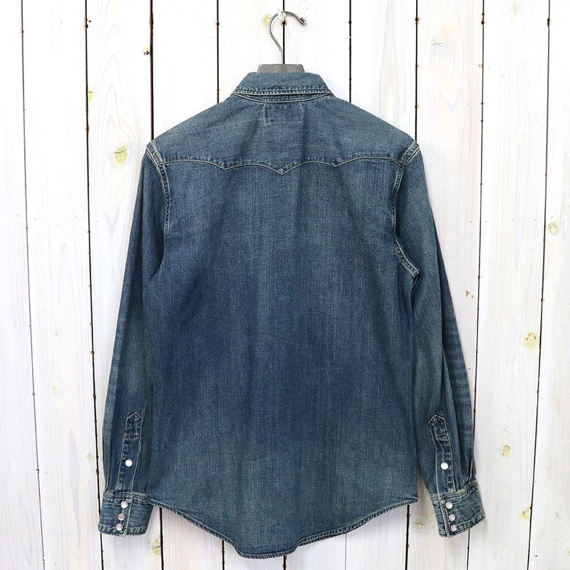 Double RL : INDIGO BUFFALO WESTERN SHIRT (DARK WASH)
