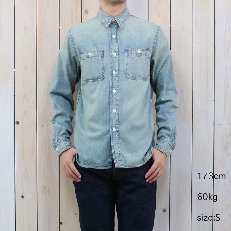Double RL : INDIGO DENIM WORK SHIRT (MEDIUM WASH)