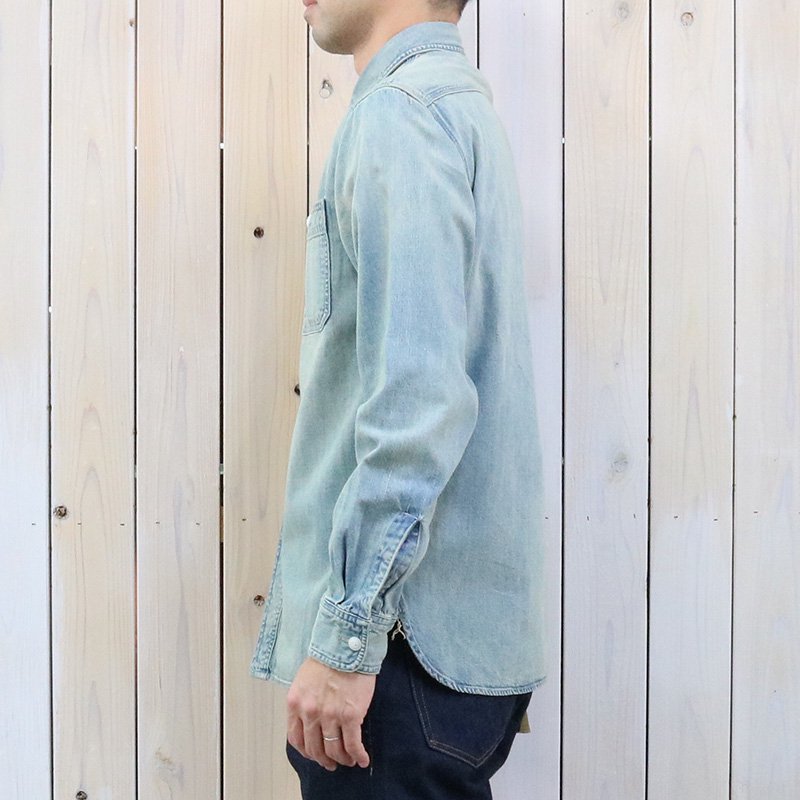 Double RL : INDIGO DENIM WORK SHIRT (MEDIUM WASH)