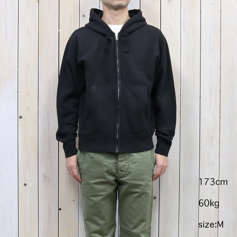 Double RL : GARMENT-DYED FLEECE HOODIE (NIGHT TRADER BLACK)