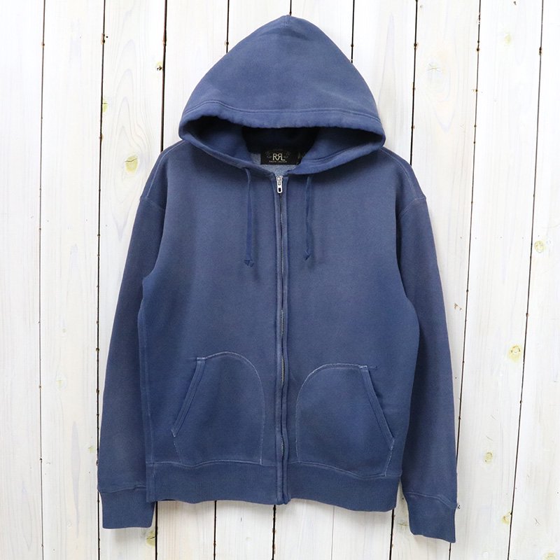 Double RL : FLEECE FULL-ZIP HOODIE (ERASMUS NAVY)
