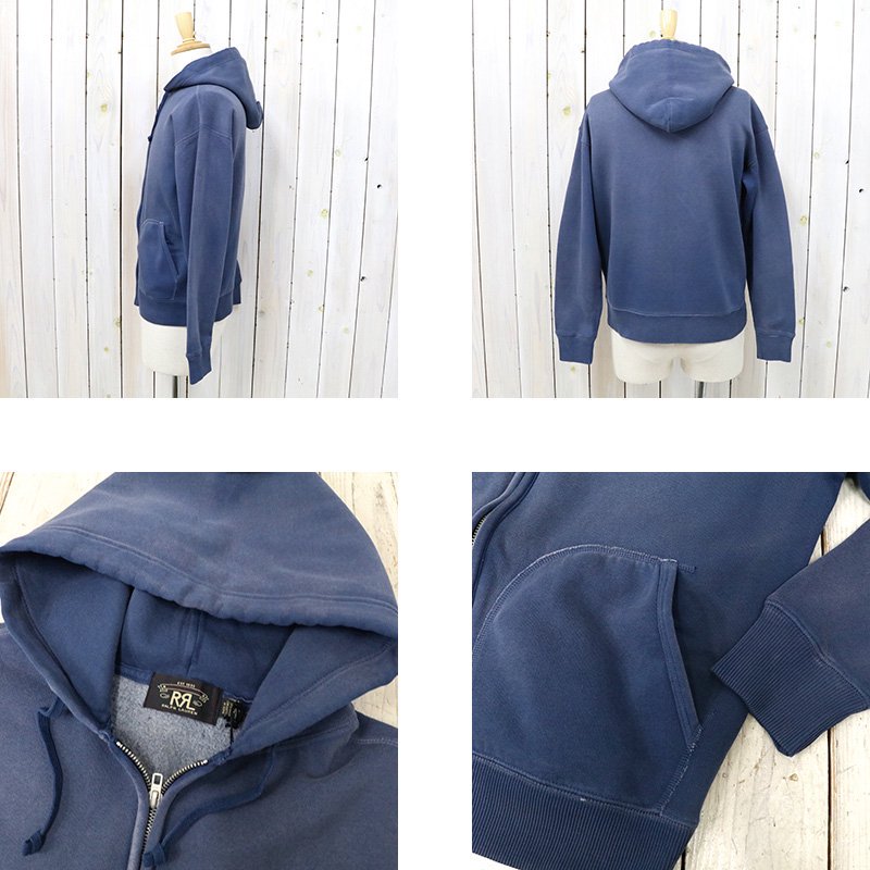 Double RL : FLEECE FULL-ZIP HOODIE (ERASMUS NAVY)