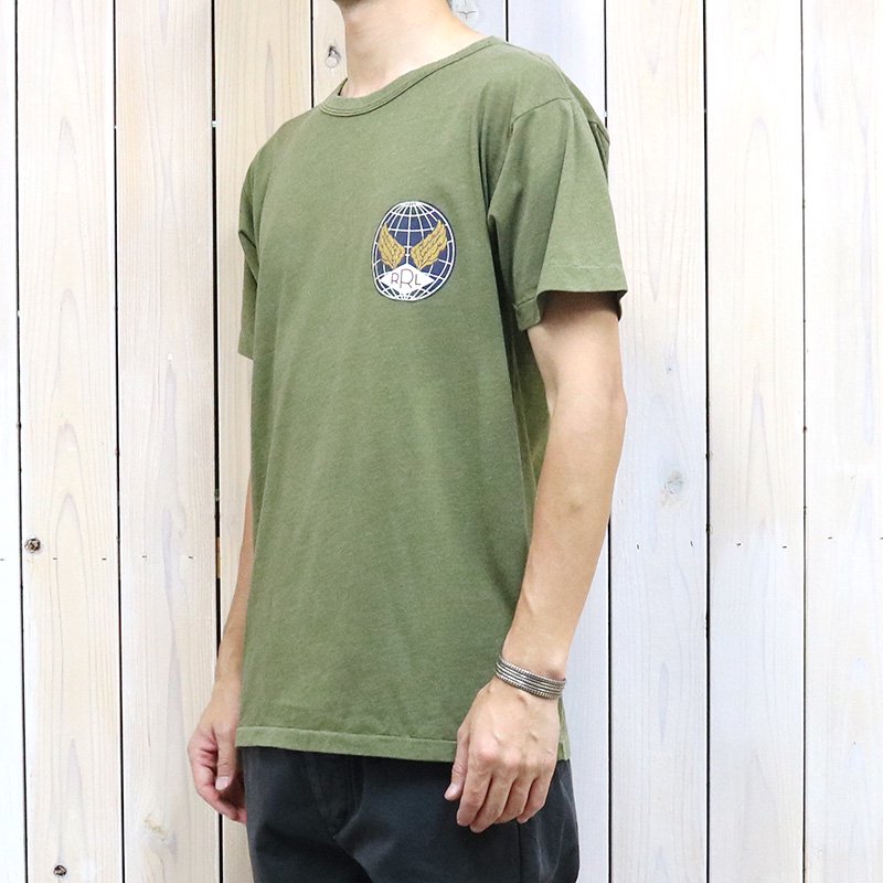 【SALE40%OFF】Double RL『JERSEY GRAPHIC T-SHIRT』(OLIVE)