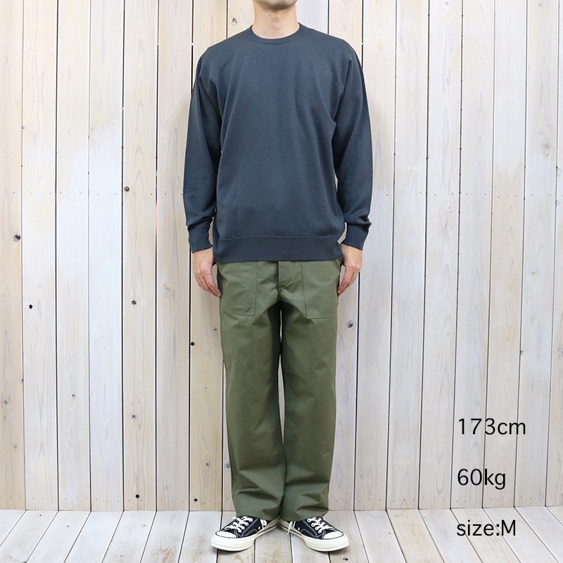JOHN SMEDLEY『A4543(長袖クルーネック)』(SLATE GREY)