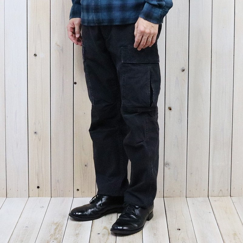 Double RL : CANVAS SURPLUS CARGO PANT (BLACK)