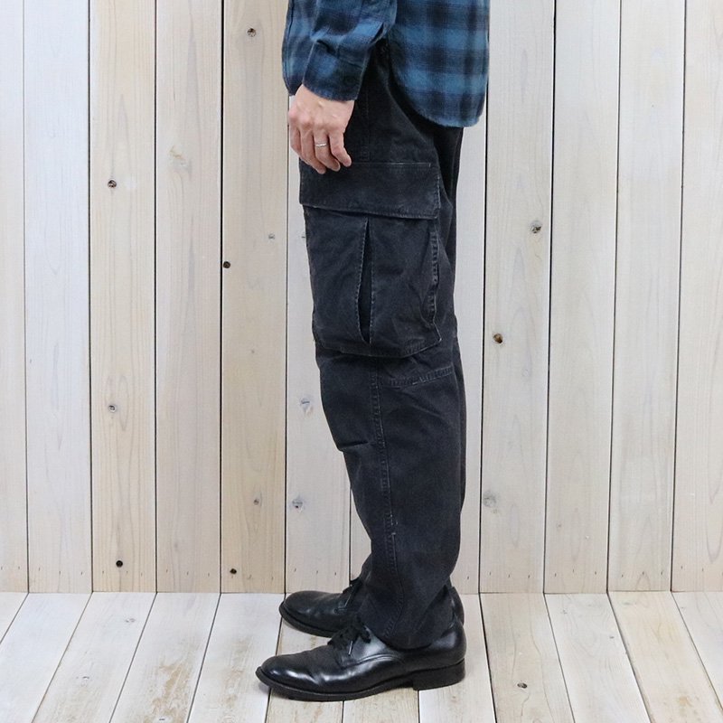 Double RL : CANVAS SURPLUS CARGO PANT (BLACK)