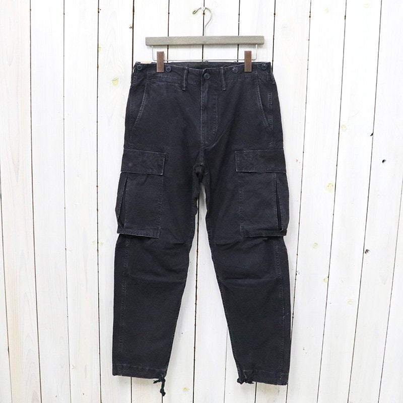Double RL : CANVAS SURPLUS CARGO PANT (BLACK)