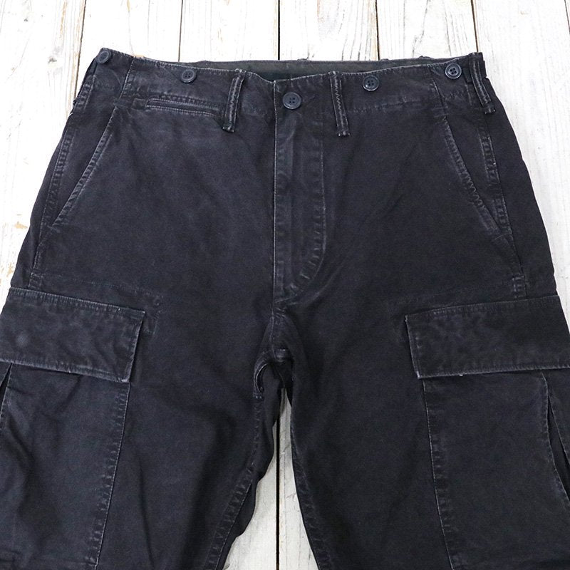 Double RL : CANVAS SURPLUS CARGO PANT (BLACK)