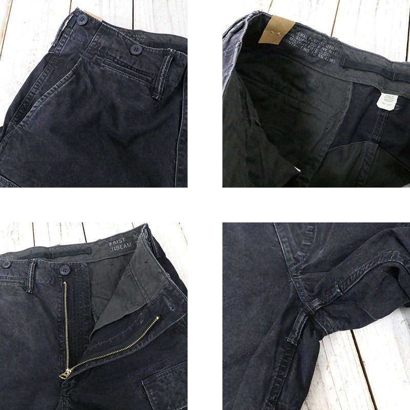 Double RL : CANVAS SURPLUS CARGO PANT (BLACK)