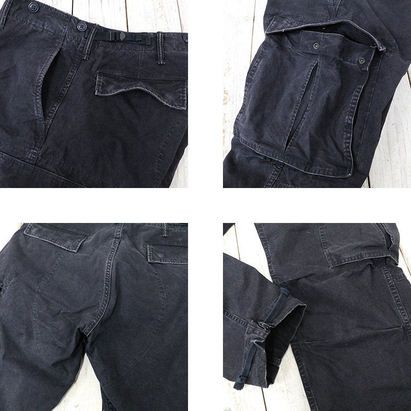 Double RL : CANVAS SURPLUS CARGO PANT (BLACK)
