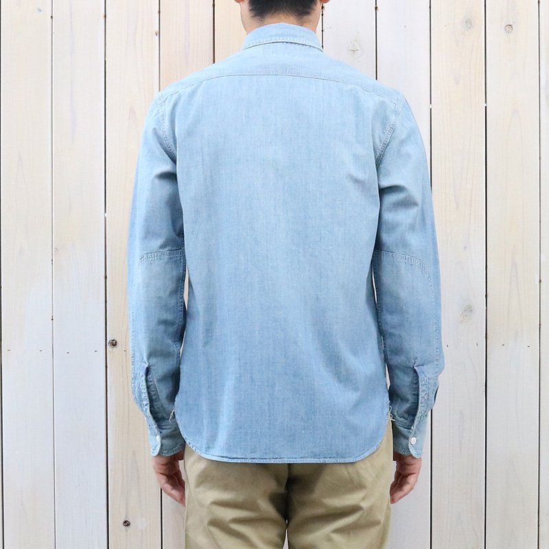 Double RL : INDIGO CHAMBRAY WORK SHIRT (MEDIUM WASH)