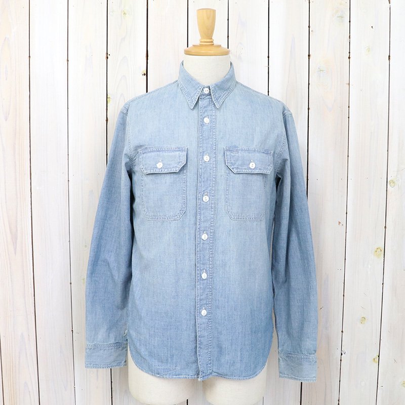 Double RL : INDIGO CHAMBRAY WORK SHIRT (MEDIUM WASH)