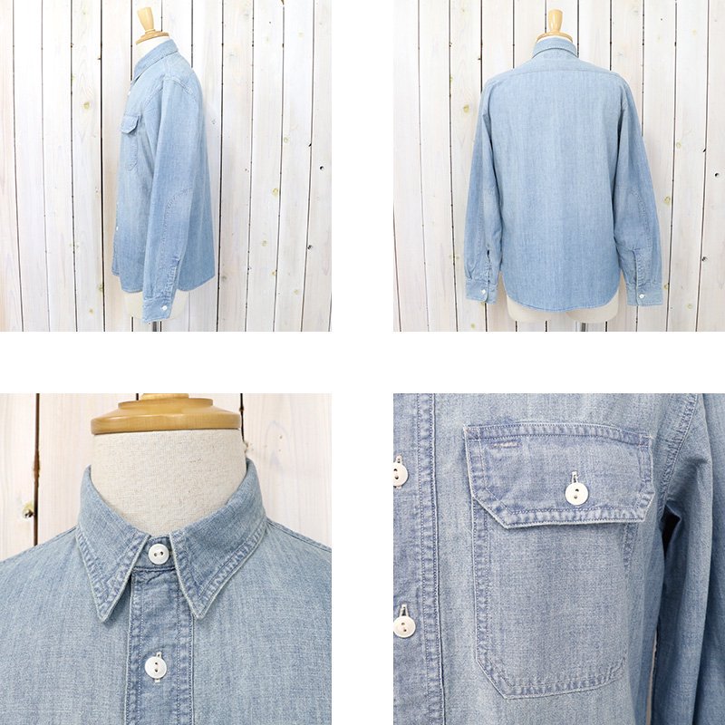 Double RL : INDIGO CHAMBRAY WORK SHIRT (MEDIUM WASH)