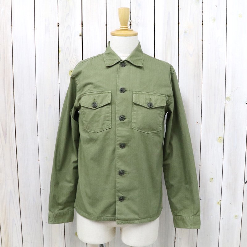 Double RL : HERRINGBONE TWILL SHIRT (MILITARY OLIVE)