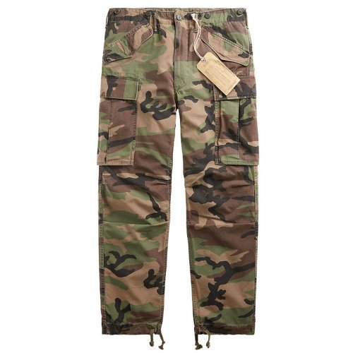 Double RL : CAMO RIPSTOP CARGO PANT (WOODLAND CAMO)