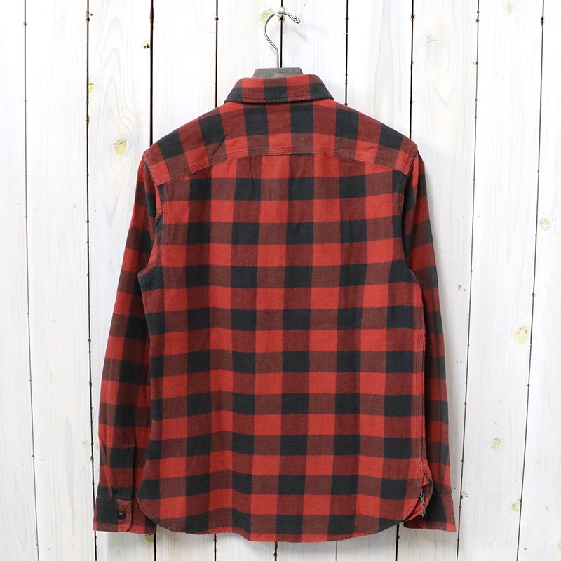 Double RL : PLAID TWILL WORK SHIRT (RL 105 RED BLACK)