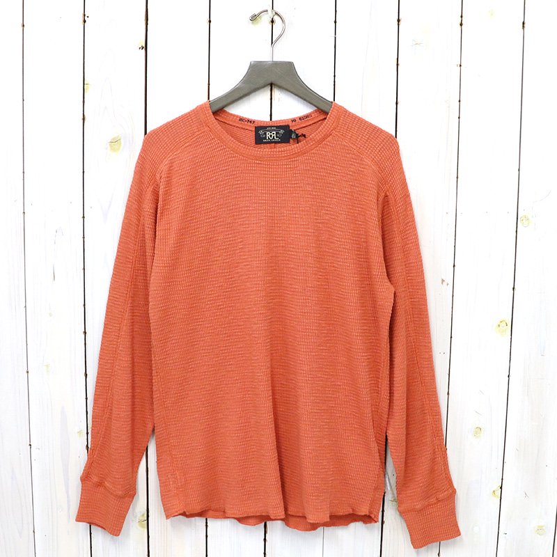 Double RL『WAFFLE-KNIT CREWNECK』(ORANGE)