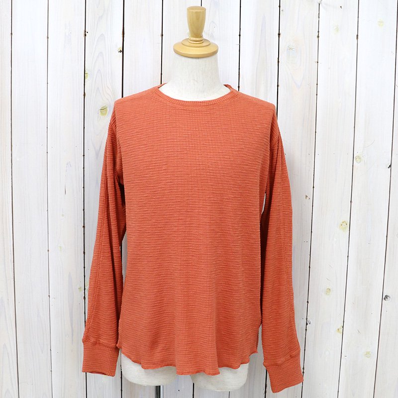 Double RL『WAFFLE-KNIT CREWNECK』(ORANGE)