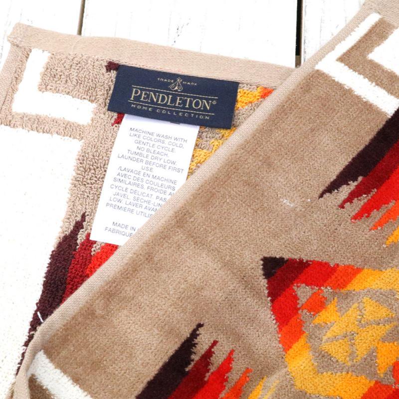 PENDLETON『JACQUARD TOWEL OVER SIZE』(Chief Joseph-Khaki)