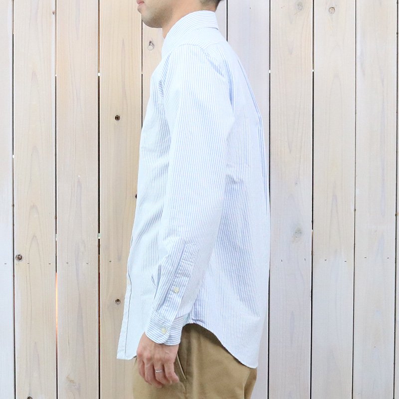 POLO RALPH LAUREN『カスタムフィット ストライプド オックスフォードシャツ』(BLUE)