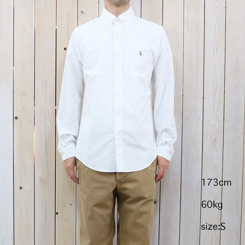 POLO RALPH LAUREN『カスタムフィット ボタンダウン オックスフォードシャツ』(WHITE)