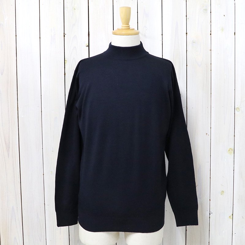 JOHN SMEDLEY『A4546(長袖モックネック)』(MIDNIGHT)