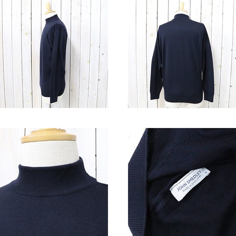 JOHN SMEDLEY『A4546(長袖モックネック)』(MIDNIGHT)