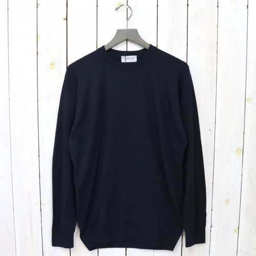 JOHN SMEDLEY『A4543(長袖クルーネック)』(MIDNIGHT)