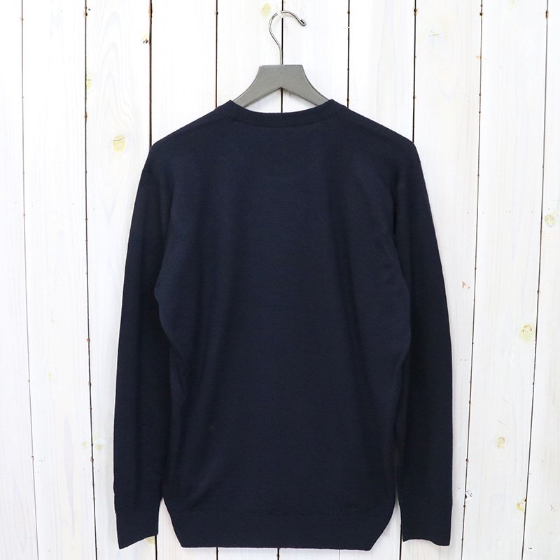JOHN SMEDLEY『A4543(長袖クルーネック)』(MIDNIGHT)