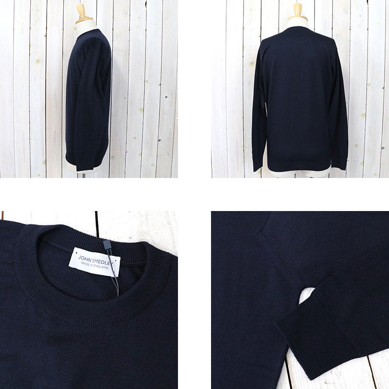 JOHN SMEDLEY『A4543(長袖クルーネック)』(MIDNIGHT)