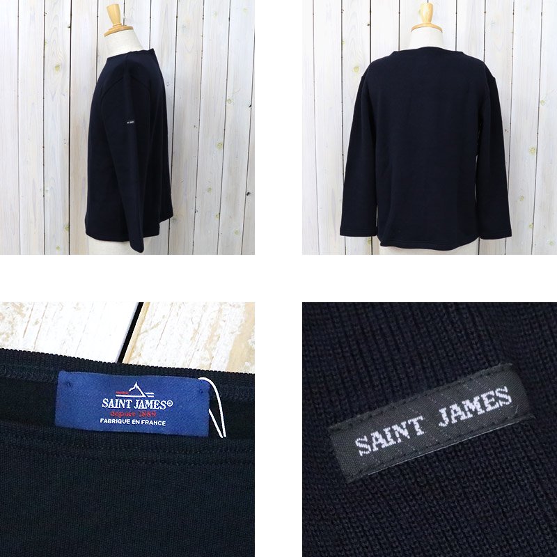 SAINT JAMES『DOUBLEFACE SWEATER』(NAVY)