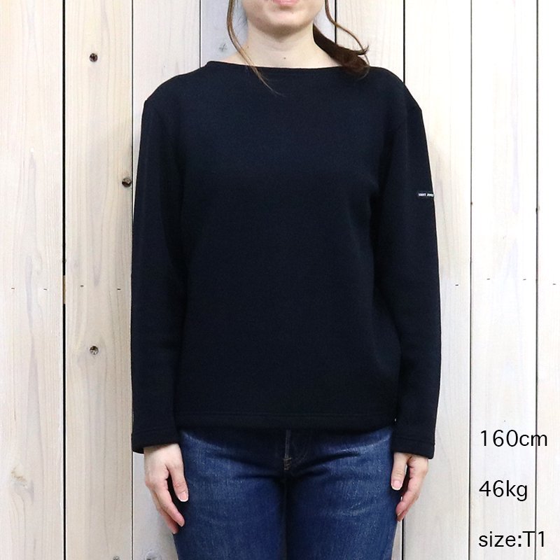 SAINT JAMES『DOUBLEFACE SWEATER』(NAVY)