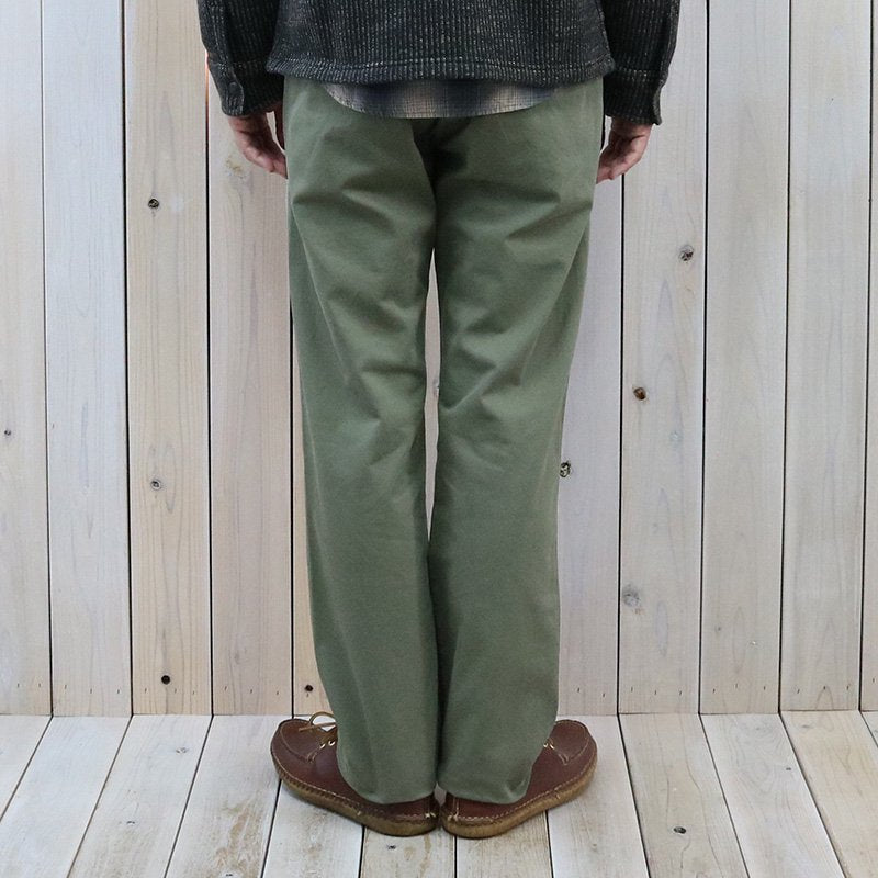 Double RL : COTTON CHINO TROUSER (OLIVE)