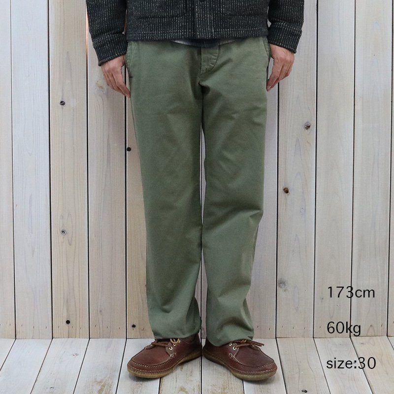 Double RL : COTTON CHINO TROUSER (OLIVE)