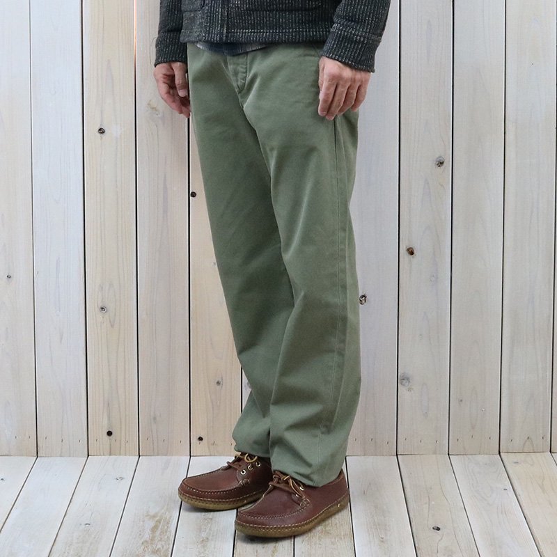 Double RL : COTTON CHINO TROUSER (OLIVE)