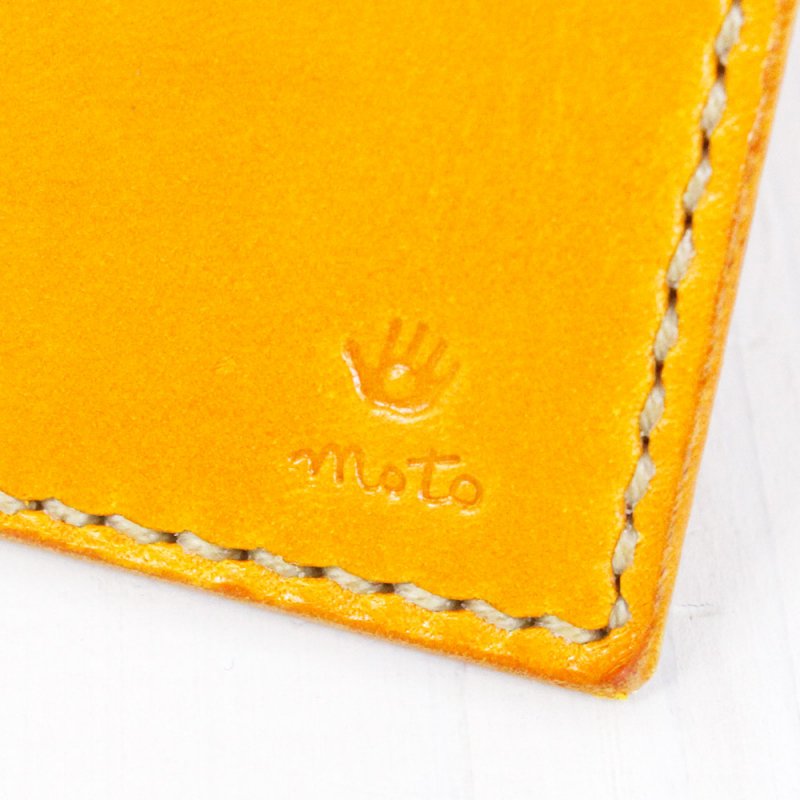 【SALE50%OFF】MOTO : CA1D 手染めカードケース (Yellow)