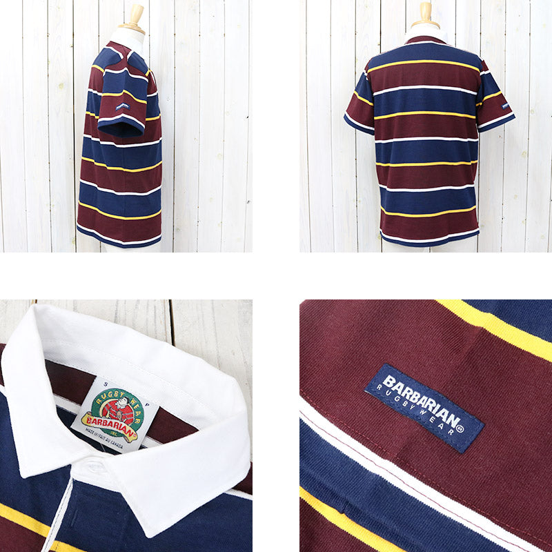 BARBARIAN『LIGHT WEIGHT RUGBY SHIRTS S/S』(NAVY/GOLD/HARVARD/WHITE)