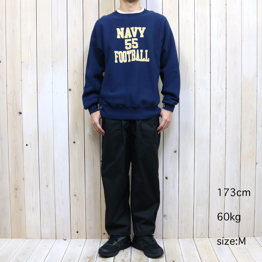 BUZZ RICKSON’S : HORIZONTAL KNITTING SWEAT SHIRT NAVY FOOTBALL