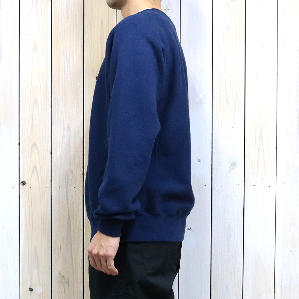 BUZZ RICKSON’S : HORIZONTAL KNITTING SWEAT SHIRT NAVY FOOTBALL
