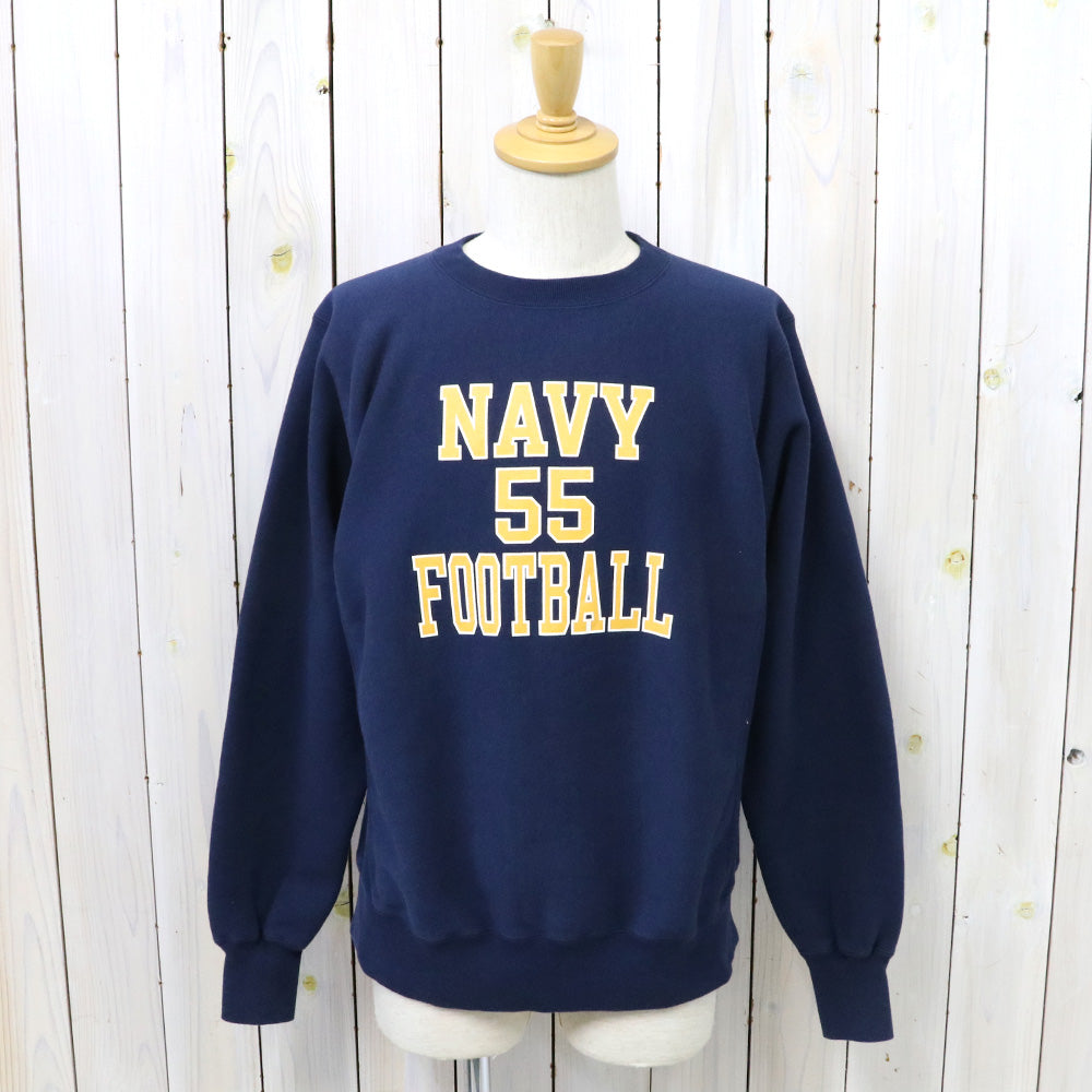 BUZZ RICKSON’S : HORIZONTAL KNITTING SWEAT SHIRT NAVY FOOTBALL
