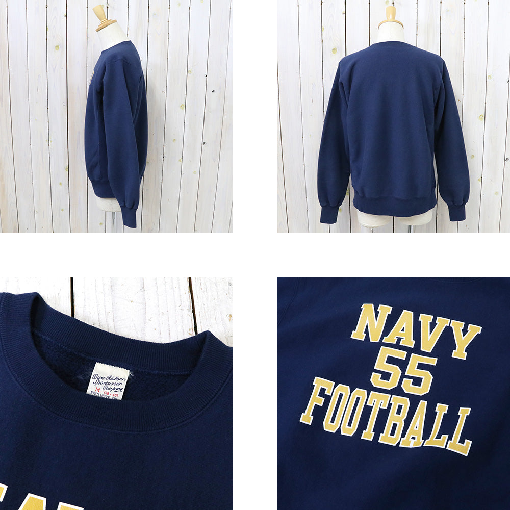 BUZZ RICKSON’S : HORIZONTAL KNITTING SWEAT SHIRT NAVY FOOTBALL