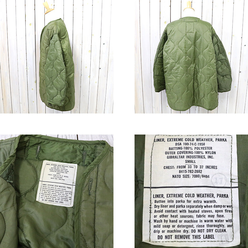 DEAD STOCK : M-65 LINER -1974 (SMALL)