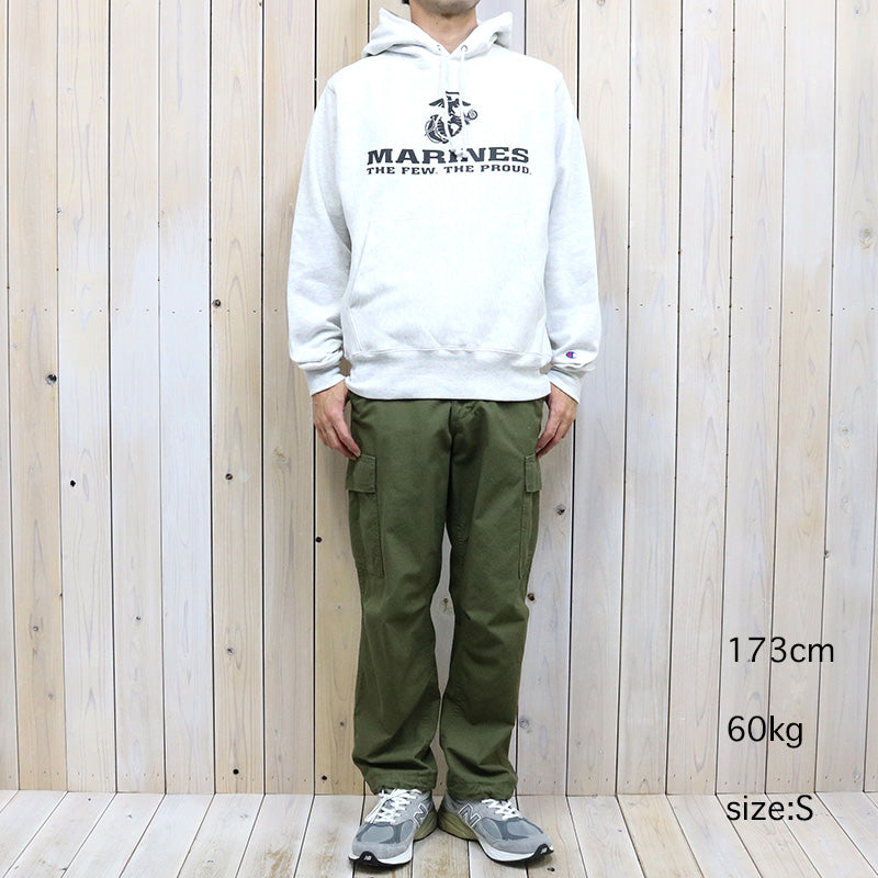 Champion : MARINES EGA CHAMPION REVERSE WEAVE HOOD (ASH GREY)