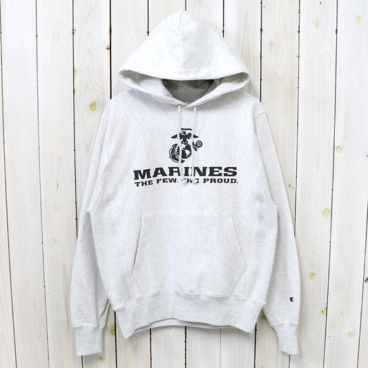 Champion : MARINES EGA CHAMPION REVERSE WEAVE HOOD (ASH GREY)