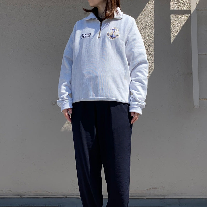 Champion : NAVY CHAMPION ANCHOR REVERSE WEAVE 1/4 ZIP (GREY)