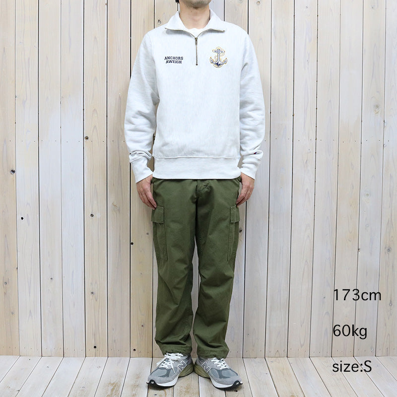 Champion : NAVY CHAMPION ANCHOR REVERSE WEAVE 1/4 ZIP (GREY)
