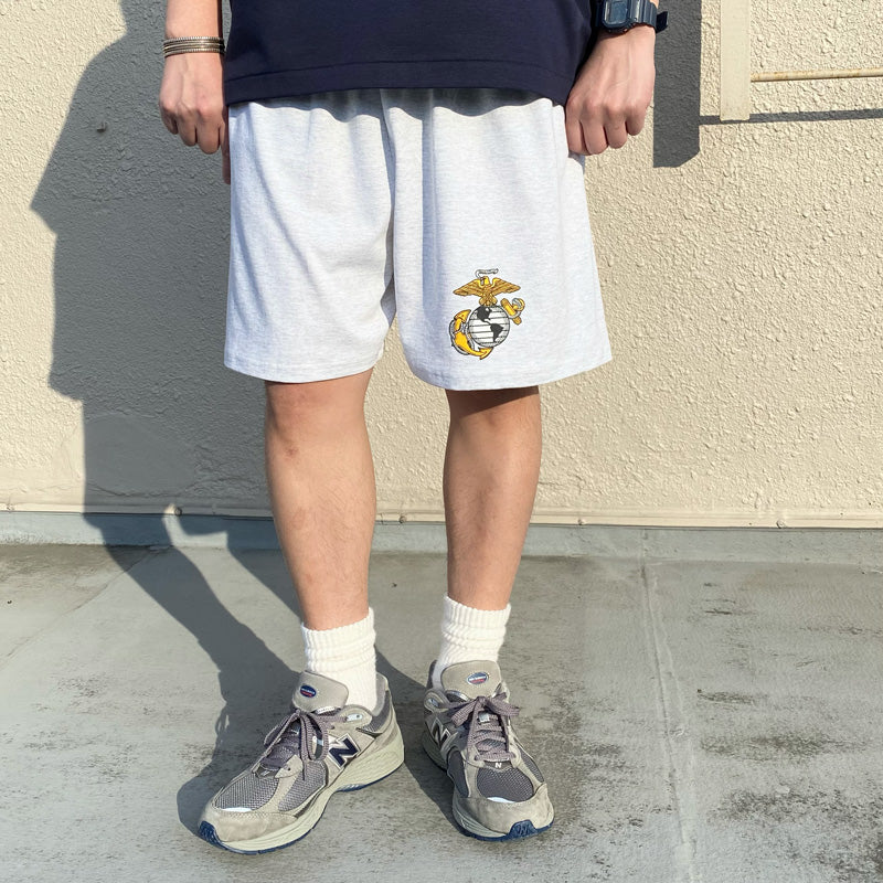 Champion : USMC EGA CHAMPION LOGO COTTON SHORT (GREY)