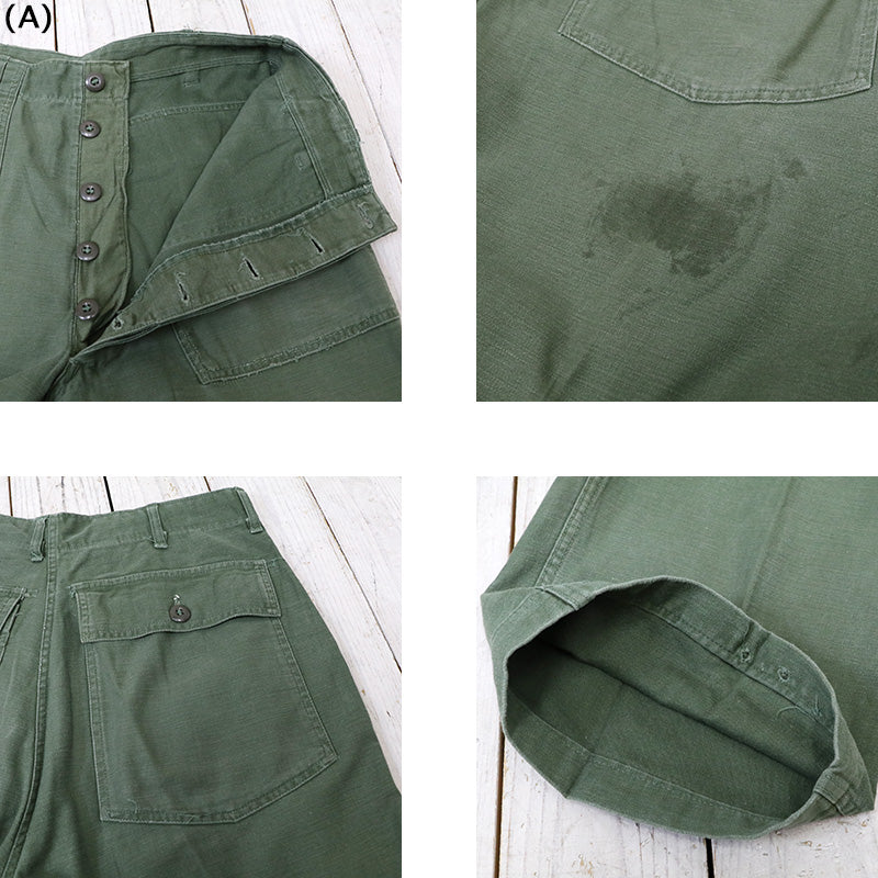 MILITARY USED : FATIGUE PANTS-1960’s (A)