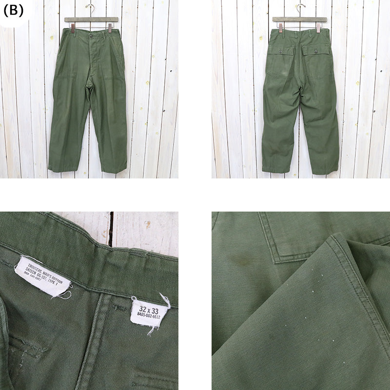 MILITARY USED : FATIGUE PANTS-1960’s (B)